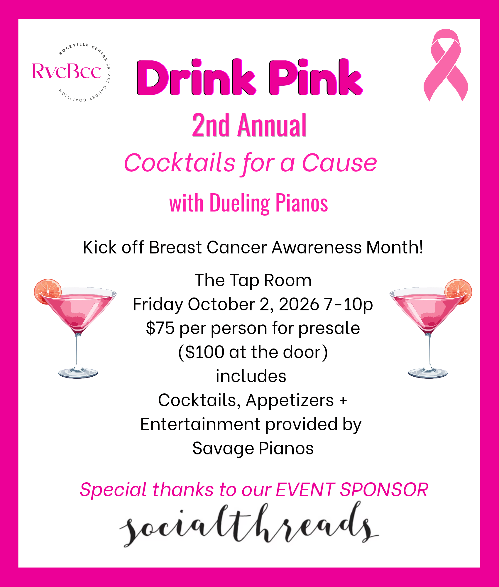 Save the Date Golf & Tennis